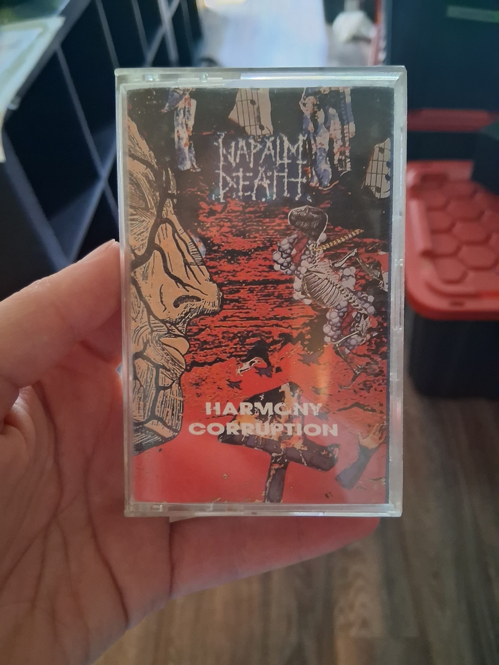 Red Harmony & Corruption Cassette Tape